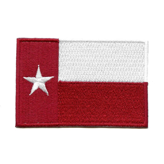 Texas Flag University Patch College Pride Colors Embroidered Iron On