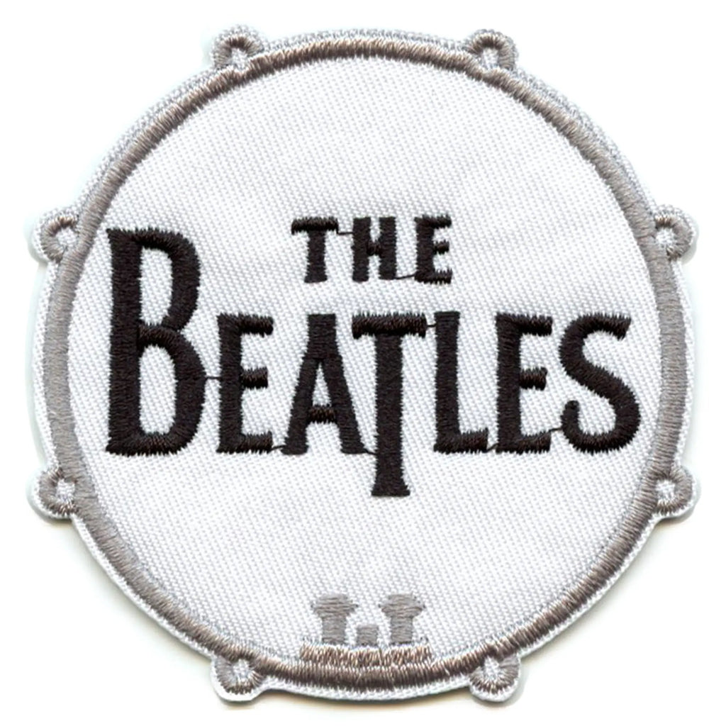 The Beatles Drum Logo Patch Iconic Rock Band Embroidered Iron On
