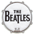 Patch avec logo de batterie des Beatles, groupe de rock emblématique, brodé à repasser