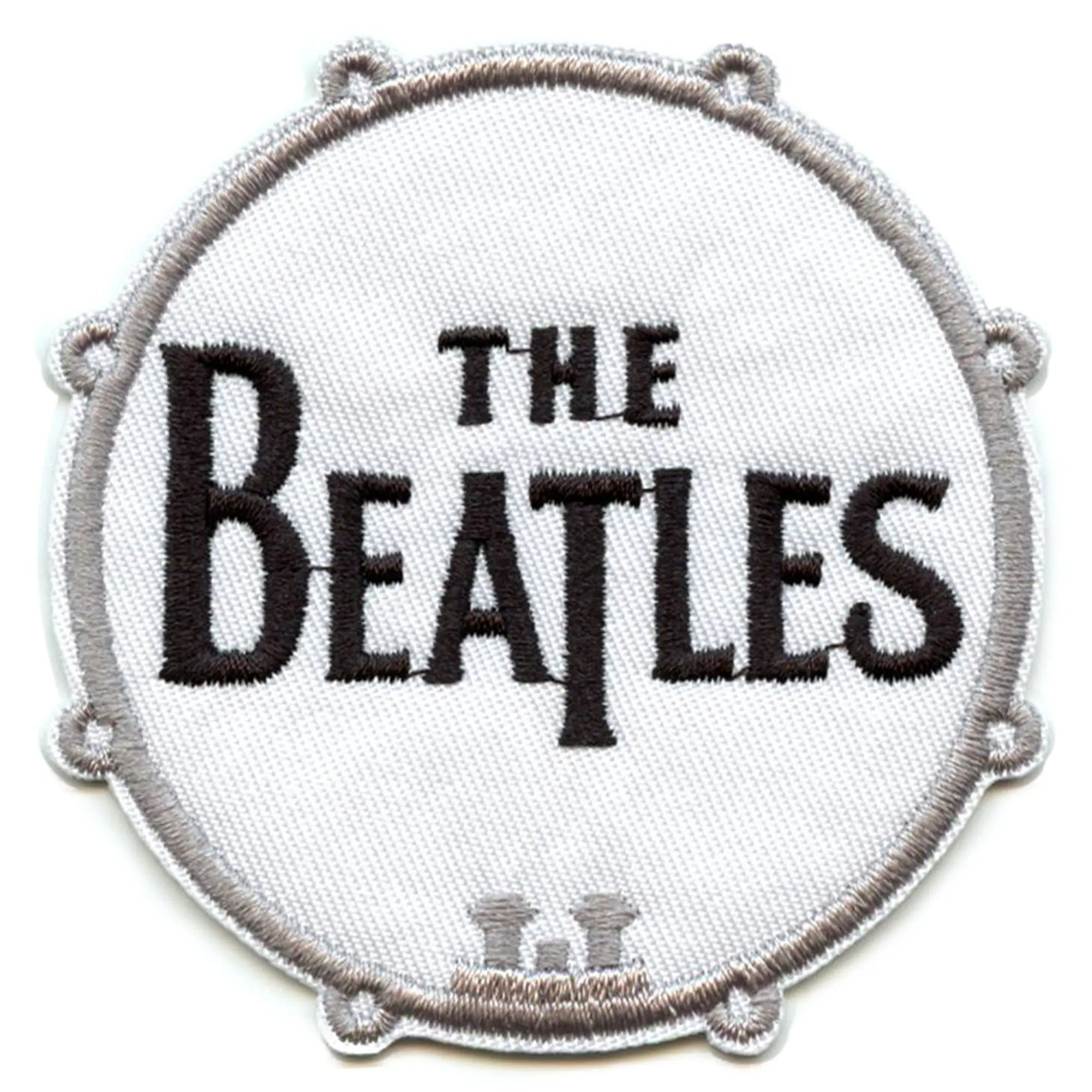 The Beatles Drum Logo Patch Iconic Rock Band Embroidered Iron On