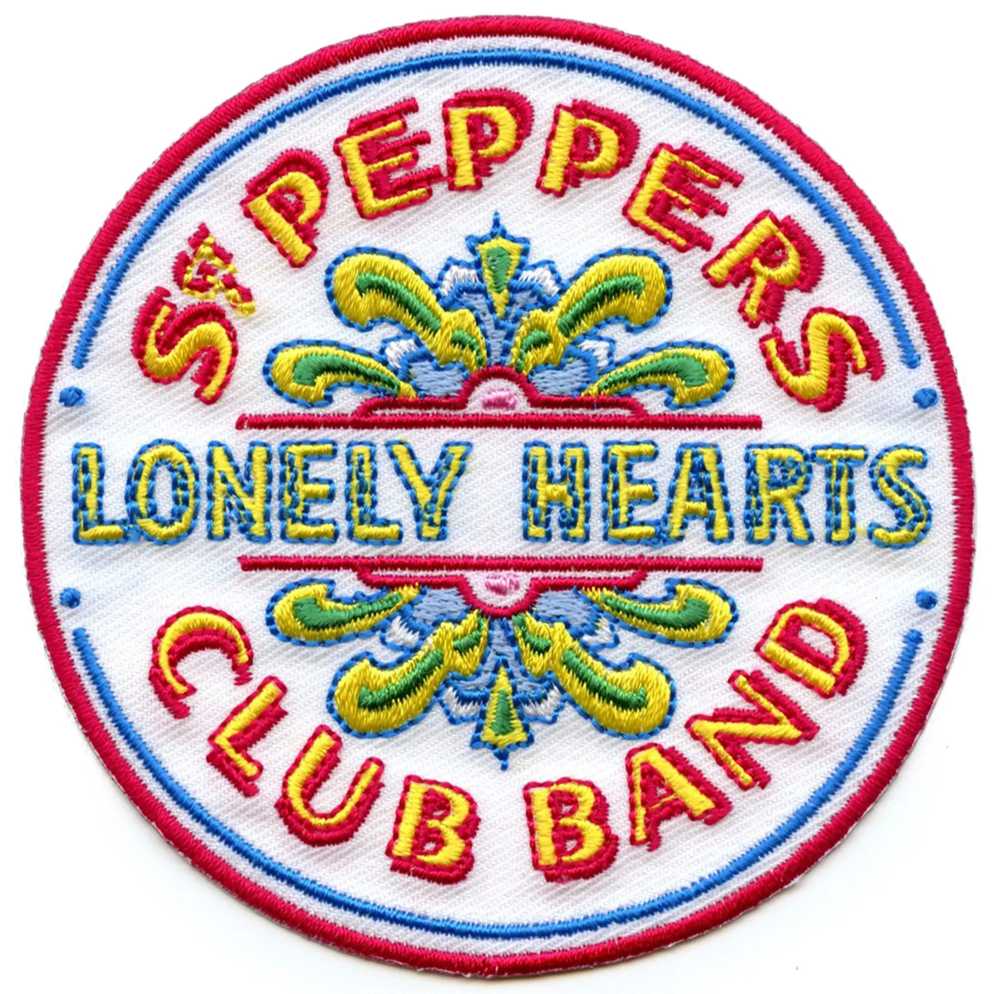 The Beatles Sgt Peppers Club Patch Iconic Rock Band Embroidered Iron On
