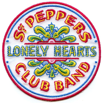 The Beatles Sgt Peppers Club Patch Iconic Rock Band Embroidered Iron On