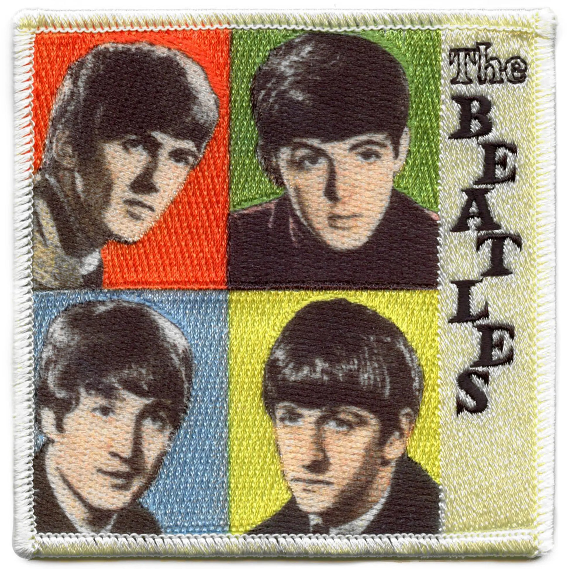 The Beatles Vintage Portraits Patch Iconic Rock Band Sublimated Iron On