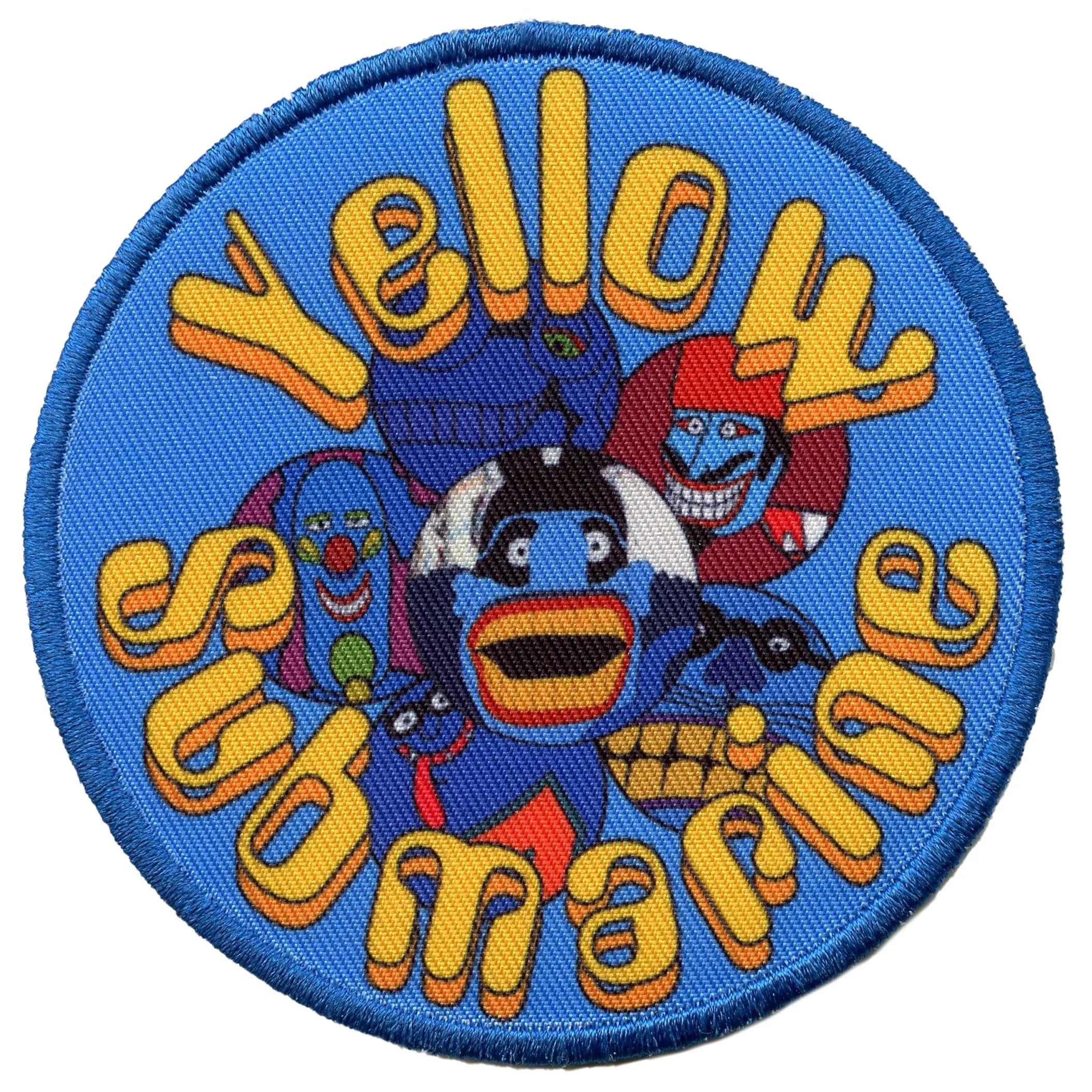 The Beatles Yellow Submarine Patch Baddies Circle Cover Sublimated Embroidered Iron On