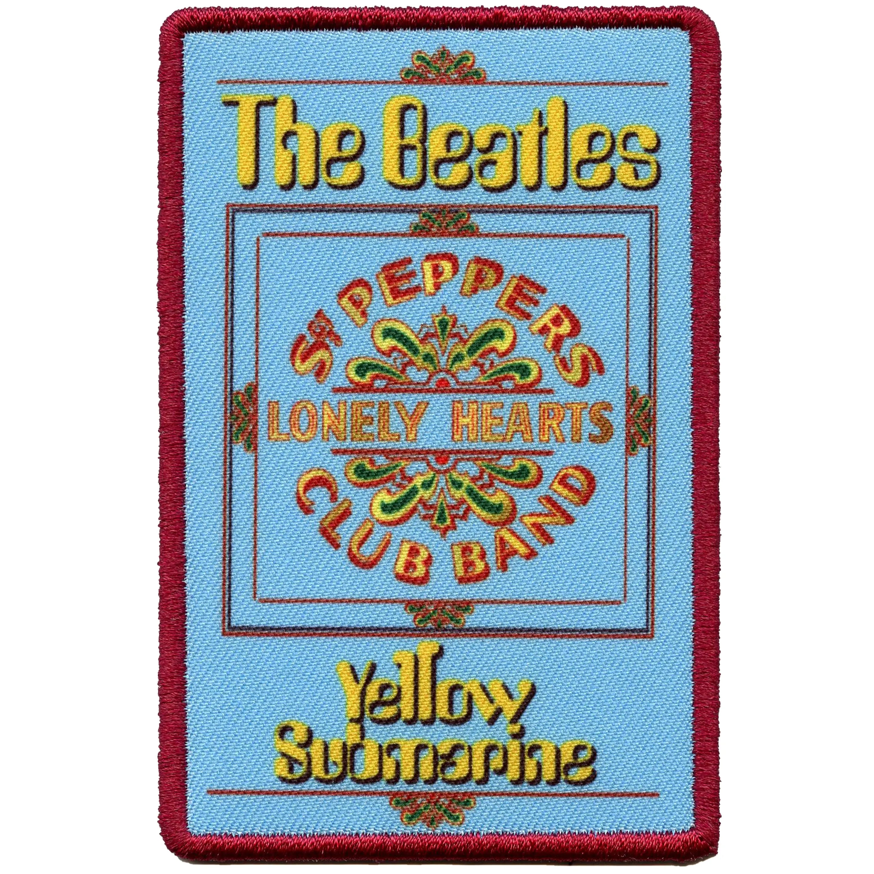 The Beatles Yellow Submarine Patch Lonely Hearts Box Sublimated Embroidered Iron On