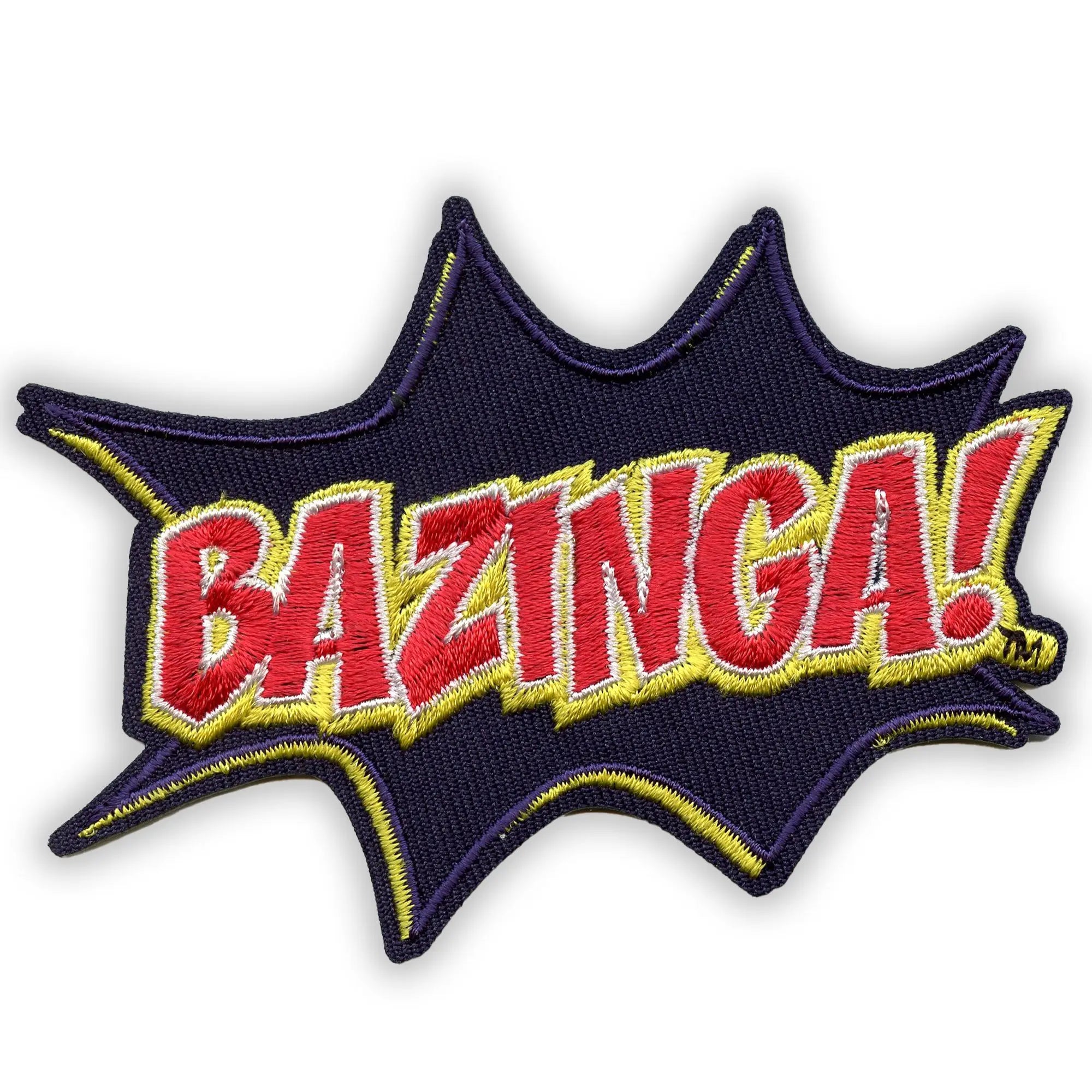 The Big Bang Theory Bazinga Comic Text Patch Classic TV Show Embroidered Iron On