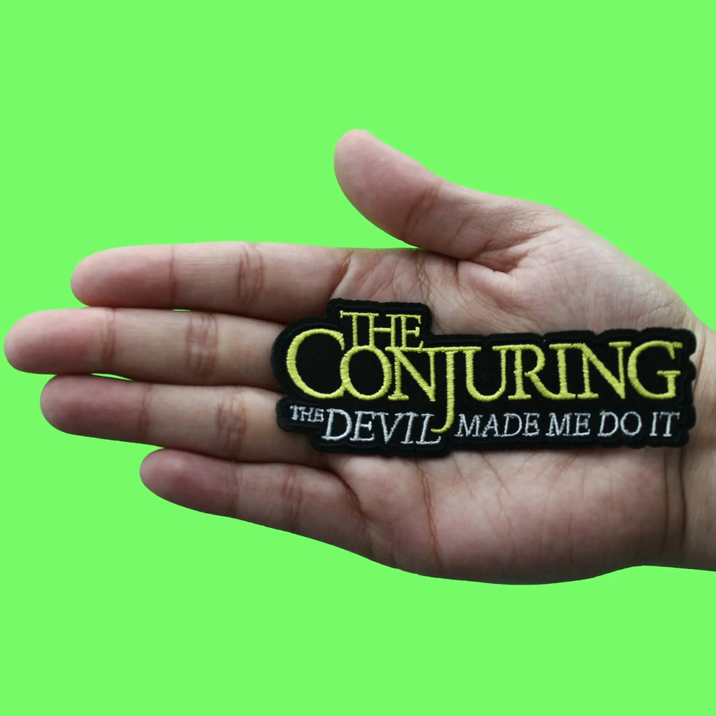 The Conjuring Logo Patch Horror Classic Movie Embroidered Iron On