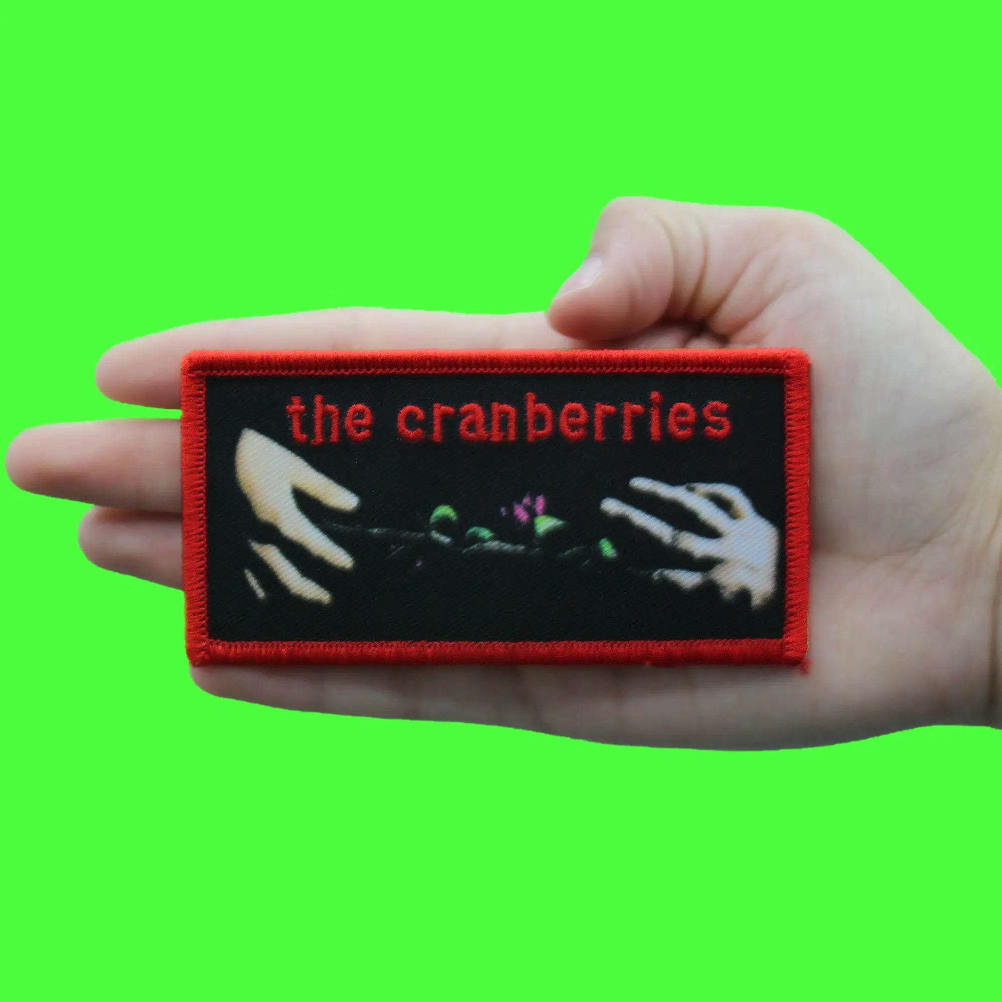 The Cranberries Hands Patch Flower Alternative Rock Embroidered Iron On