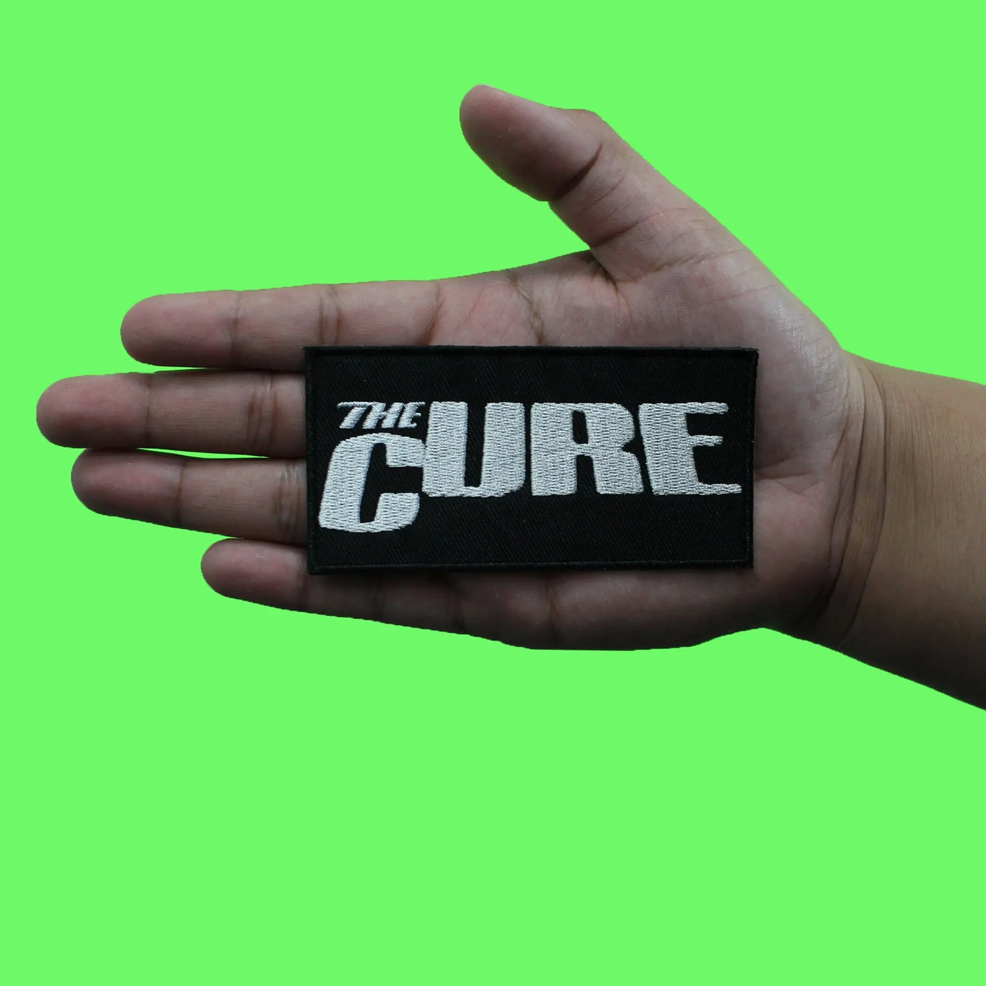 The Cure Box Logo Patch Rock Band Woven Iron On