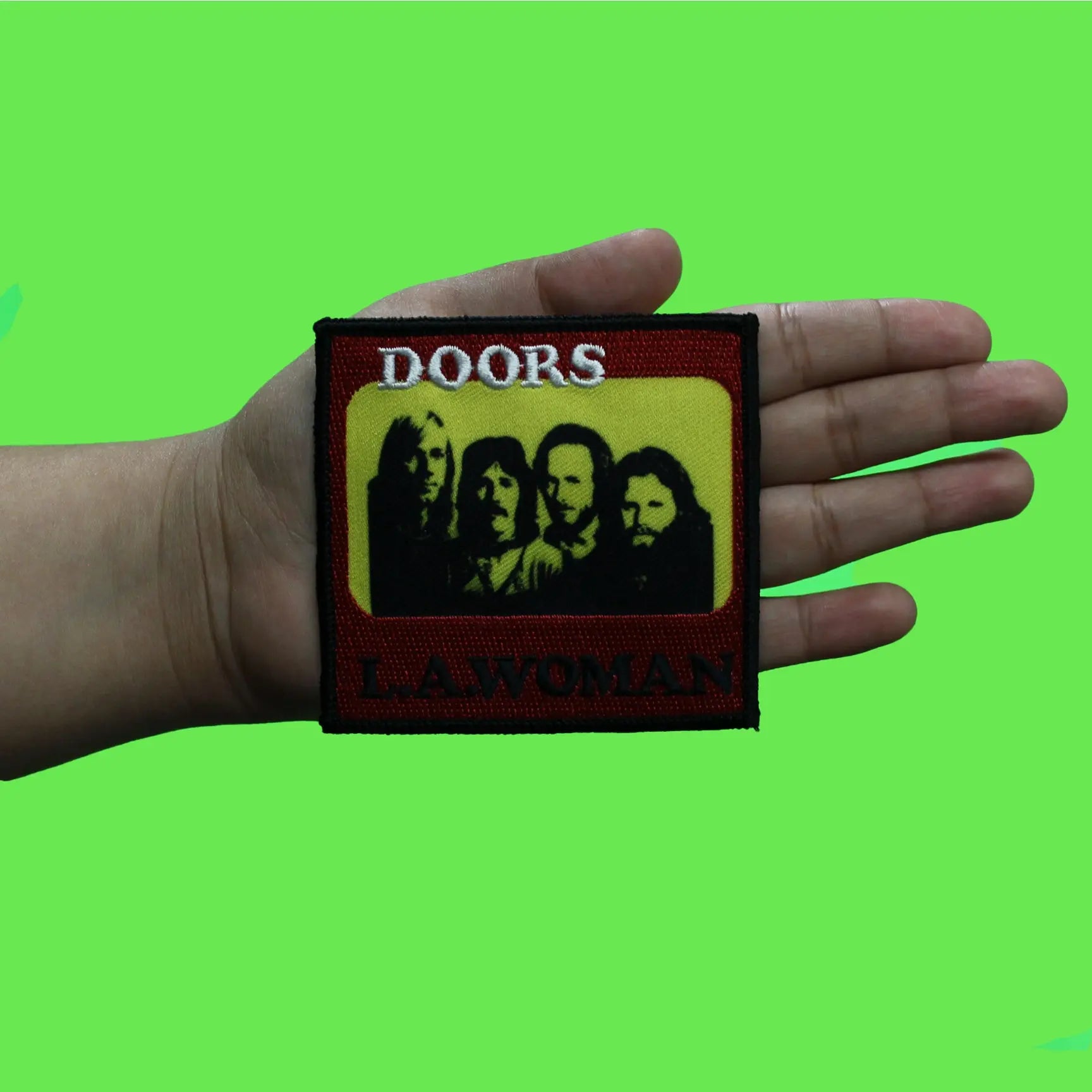 The Doors LA Woman Band Patch Portrait Album Cover Embroidered Iron On