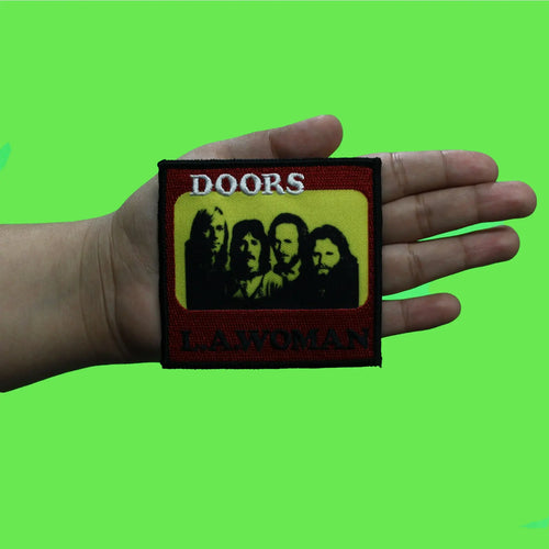 The Doors LA Woman Band Patch Portrait Album Cover Embroidered Iron On