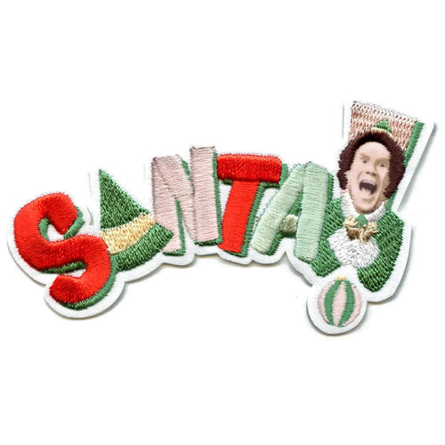 The Elf Santa Patch A Christmas Movie Embroidered Iron on