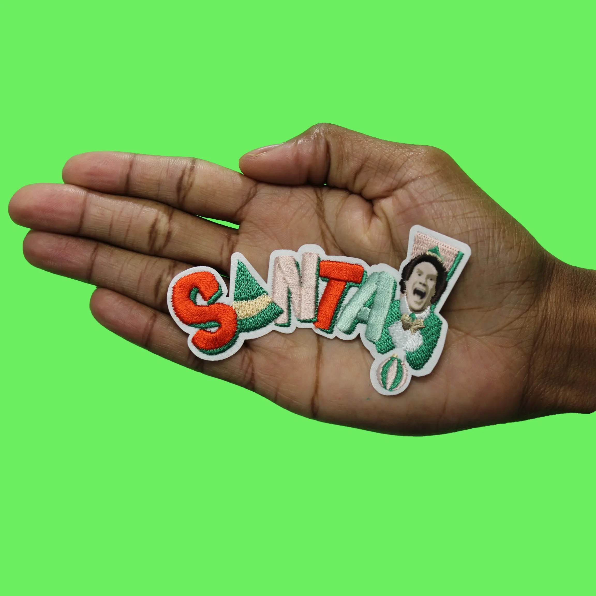 The Elf Santa Patch A Christmas Movie Embroidered Iron on