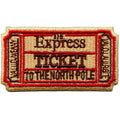 The Express Ticket Patch Iconic Christmas Movie Embroidered Iron On