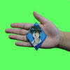 The God Of High School Han Patch Head Shot Blue Dimond Embroidered Iron On
