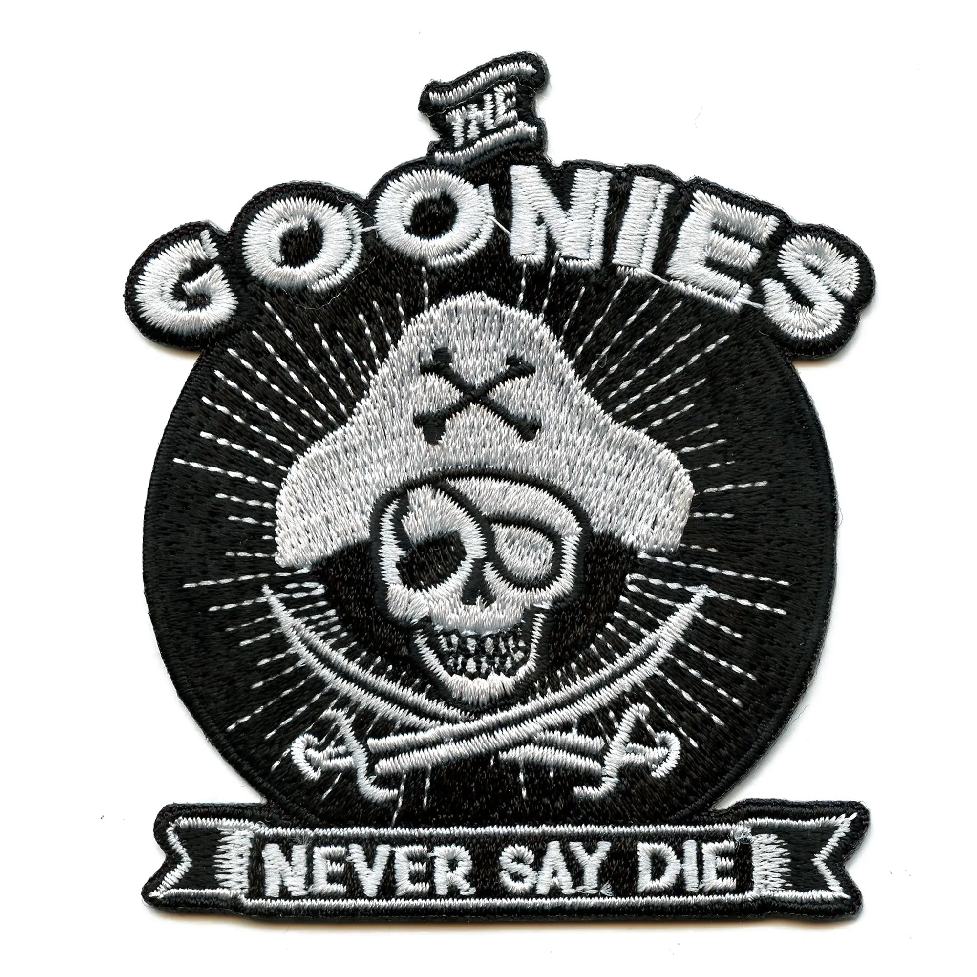 The Goonies Never Say Die Patch Classic Movie Embroidered Iron On