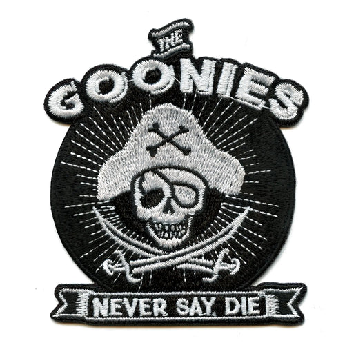 The Goonies Never Say Die Patch Classic Movie Embroidered Iron On