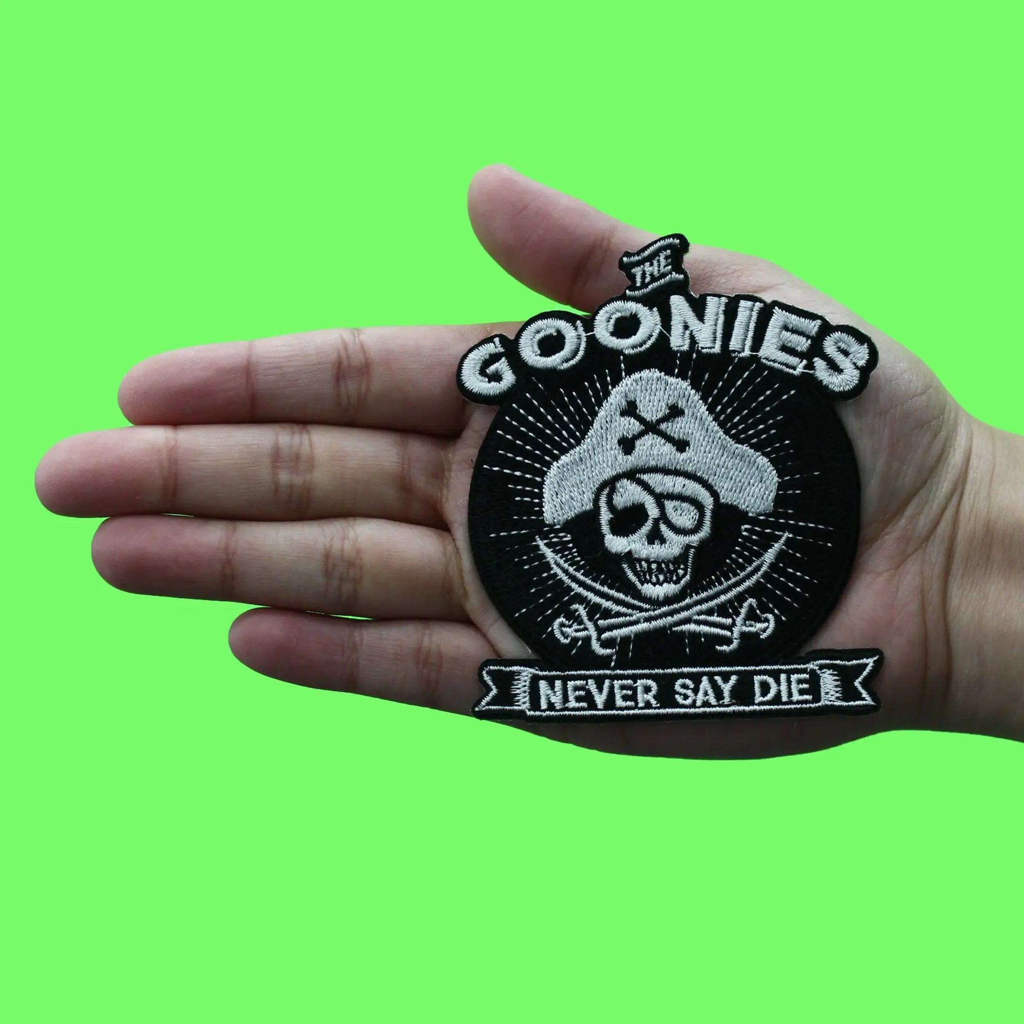 The Goonies Never Say Die Patch Classic Movie Embroidered Iron On