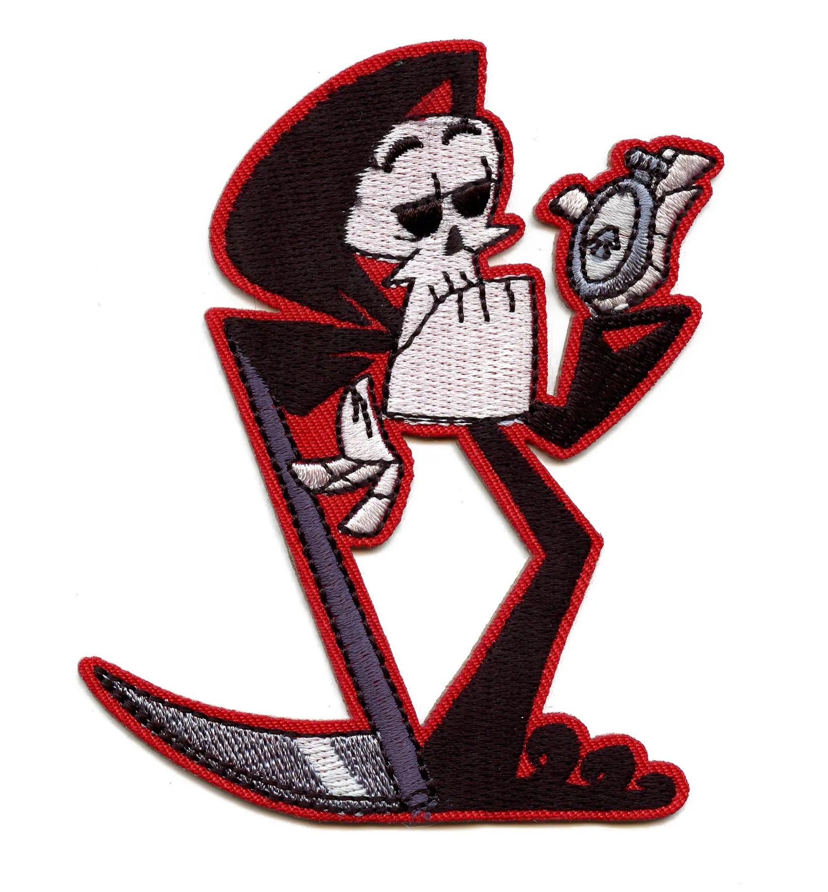 The Grim Adventures of Billy & Mandy Patch Times Up Cartoon Animation Embroidered Iron On
