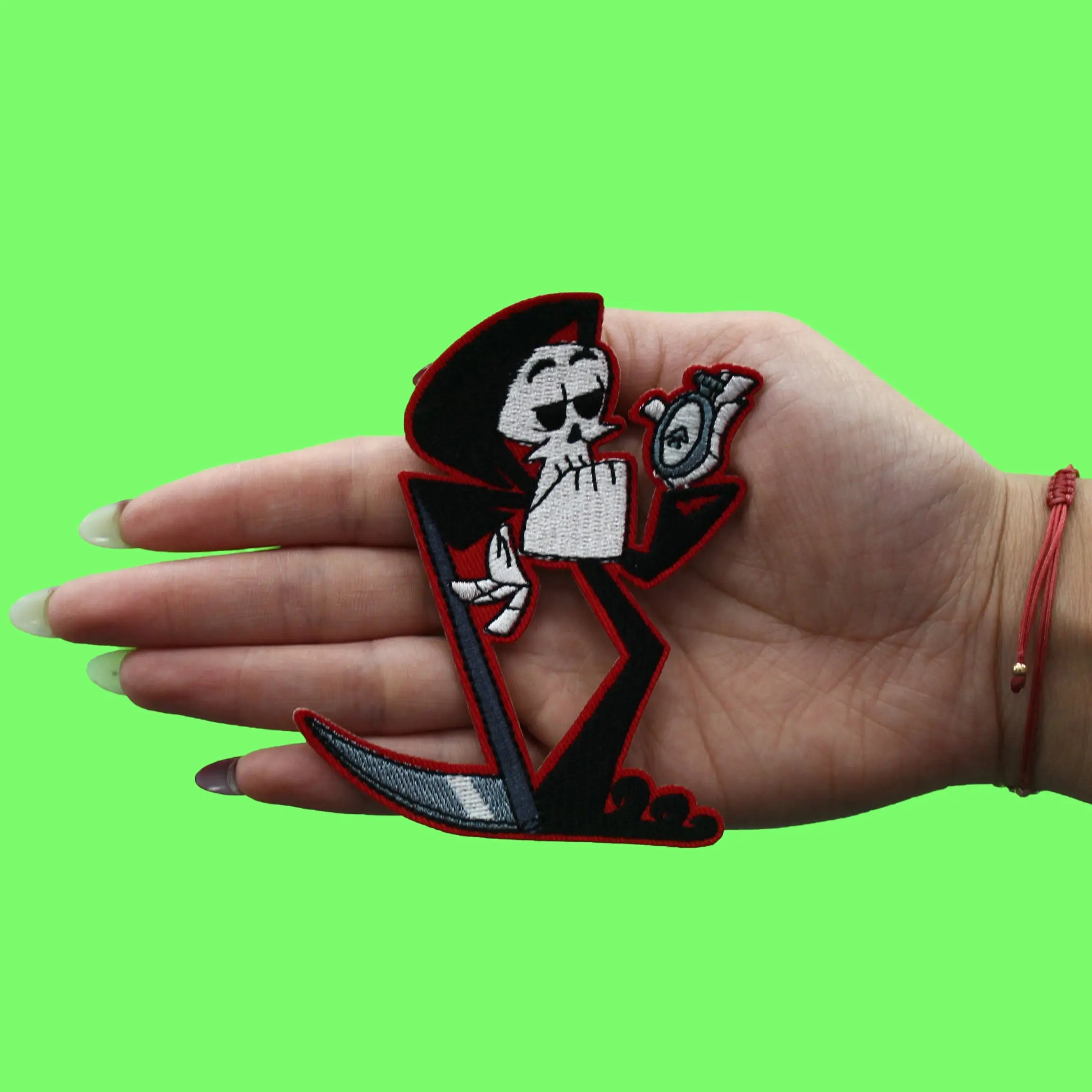 The Grim Adventures of Billy & Mandy Patch Times Up Cartoon Embroidered Iron-On