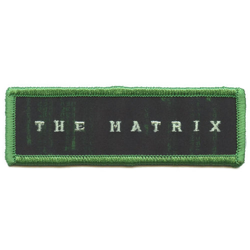 The Matrix Logo Patch  American Cyberpunk Movie Embroidered Iron on