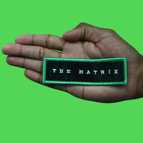 The Matrix Logo Patch  American Cyberpunk Movie Embroidered Iron on