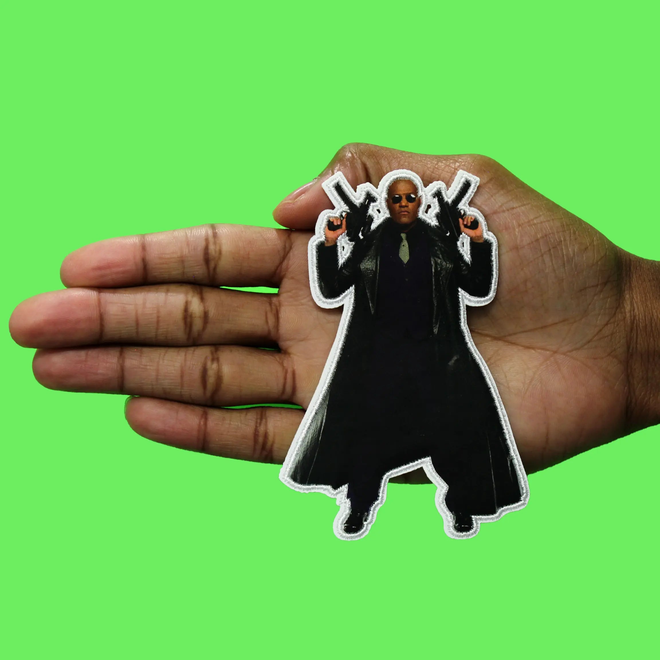 The Matrix Morpheus Patch American Cyberpunk Movie Embroidered Iron on