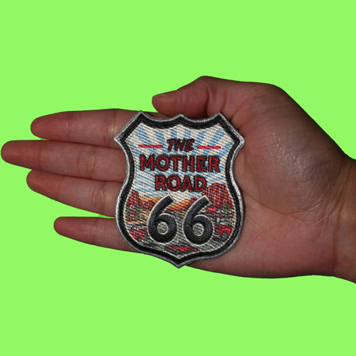 The Mother Road Route 66 Patch Travel Historic Trip Embroidered Iron On