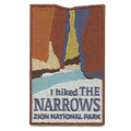 Zion National Park Travel Patch The Narrows Embroidered Iron On