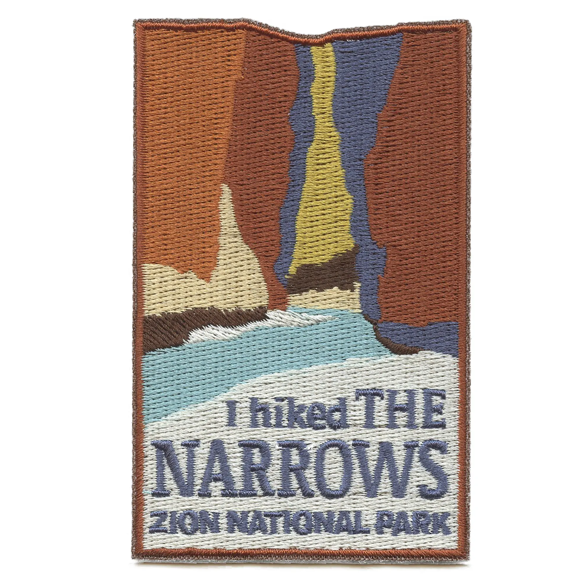 The Narrows Travel Patch National Park Embroidered Iron On
