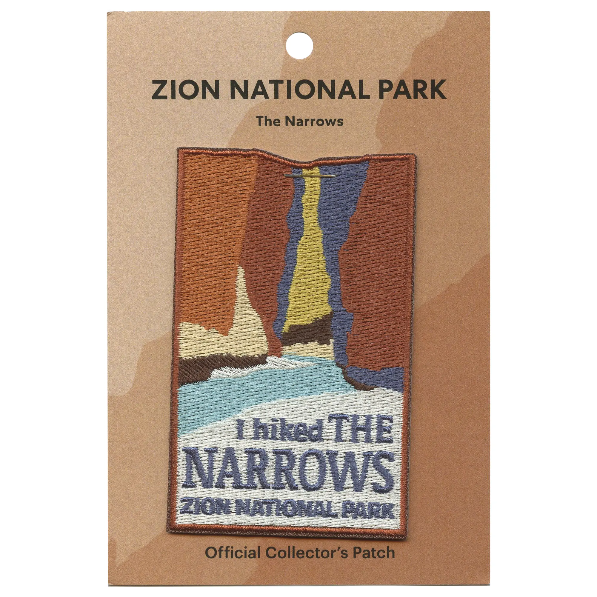 The Narrows Travel Patch National Park Embroidered Iron On
