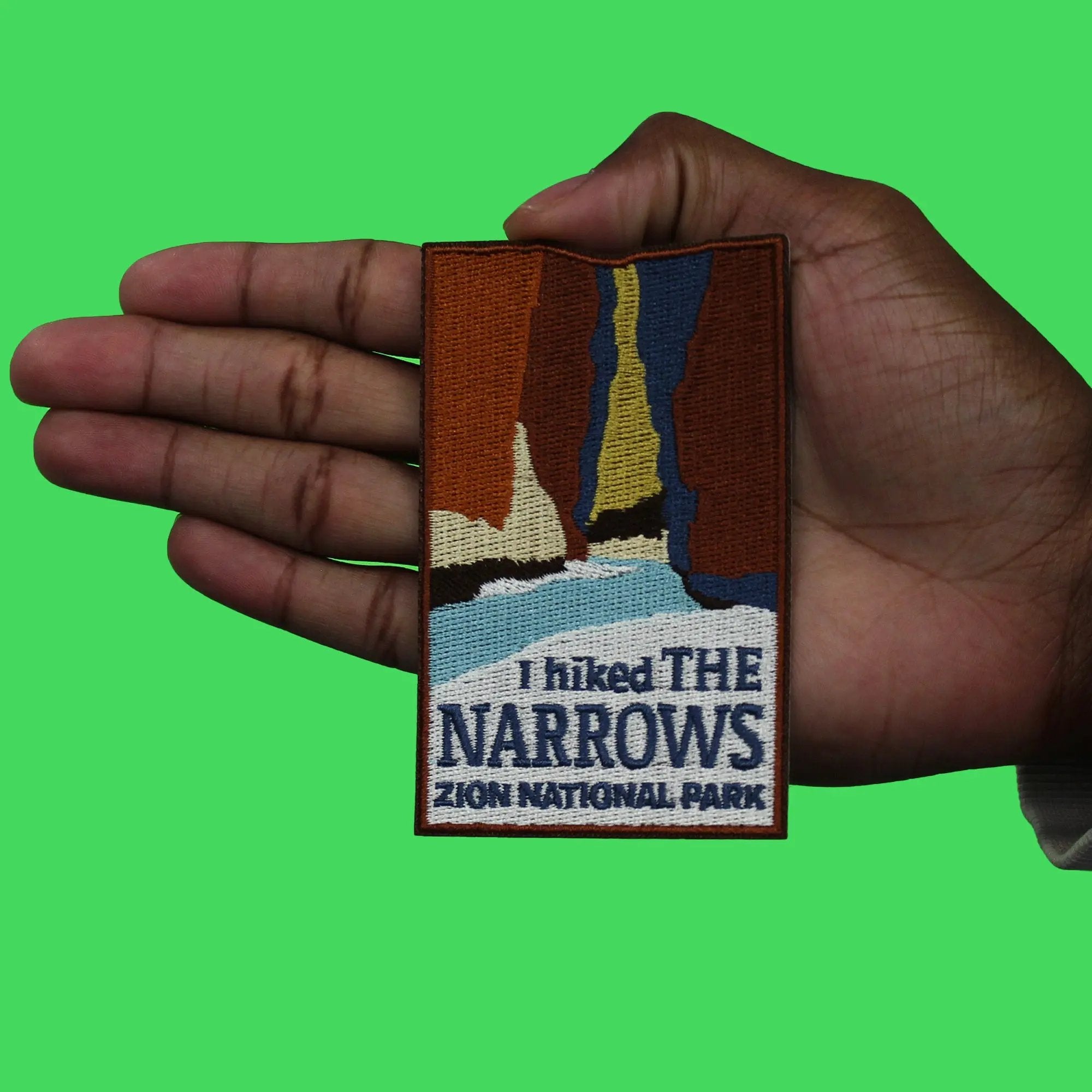 The Narrows Travel Patch National Park Embroidered Iron On