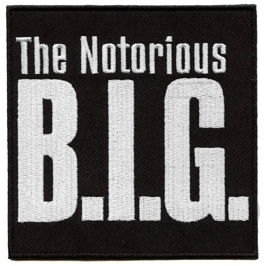 The Notorious B.I.G Patch East Coast Rapper Woven Iron On