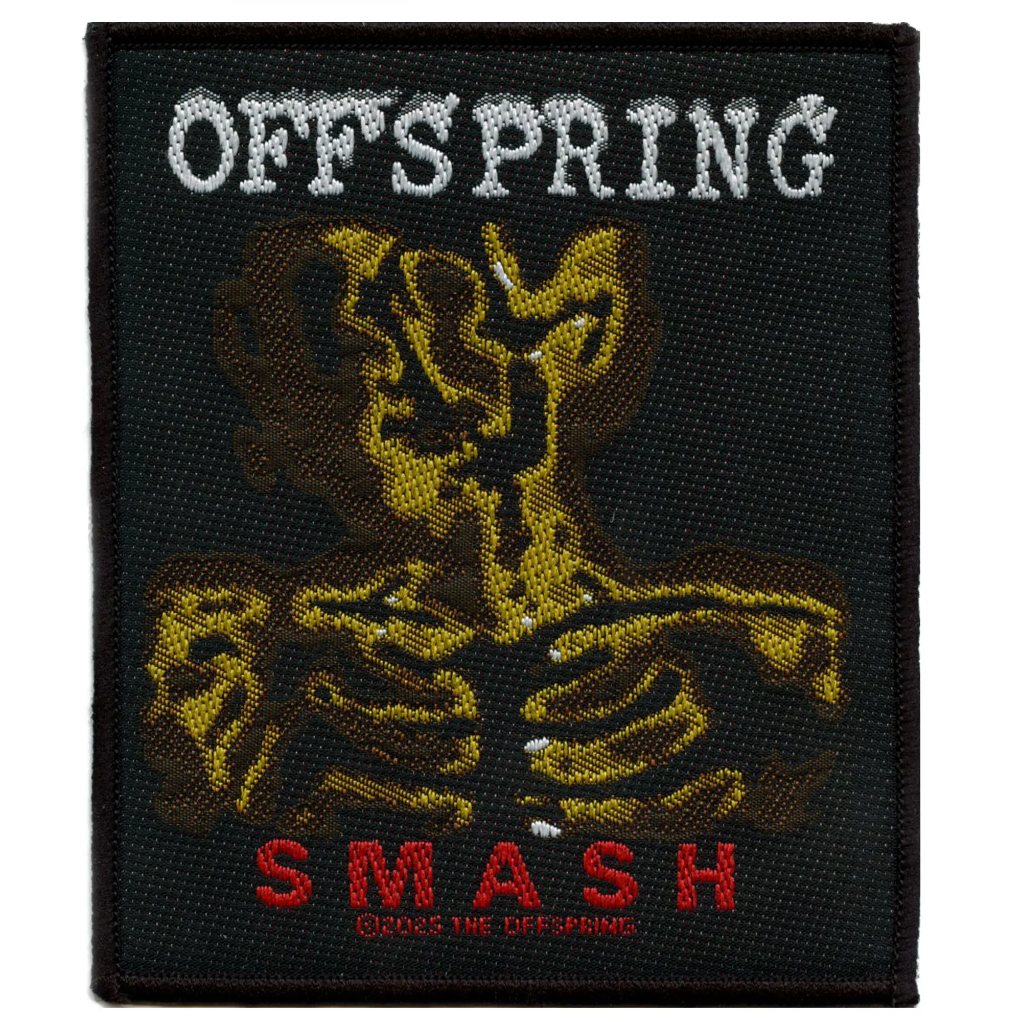 The Offspring Smash Rock Album Patch Classic Rock Band Woven Iron-On