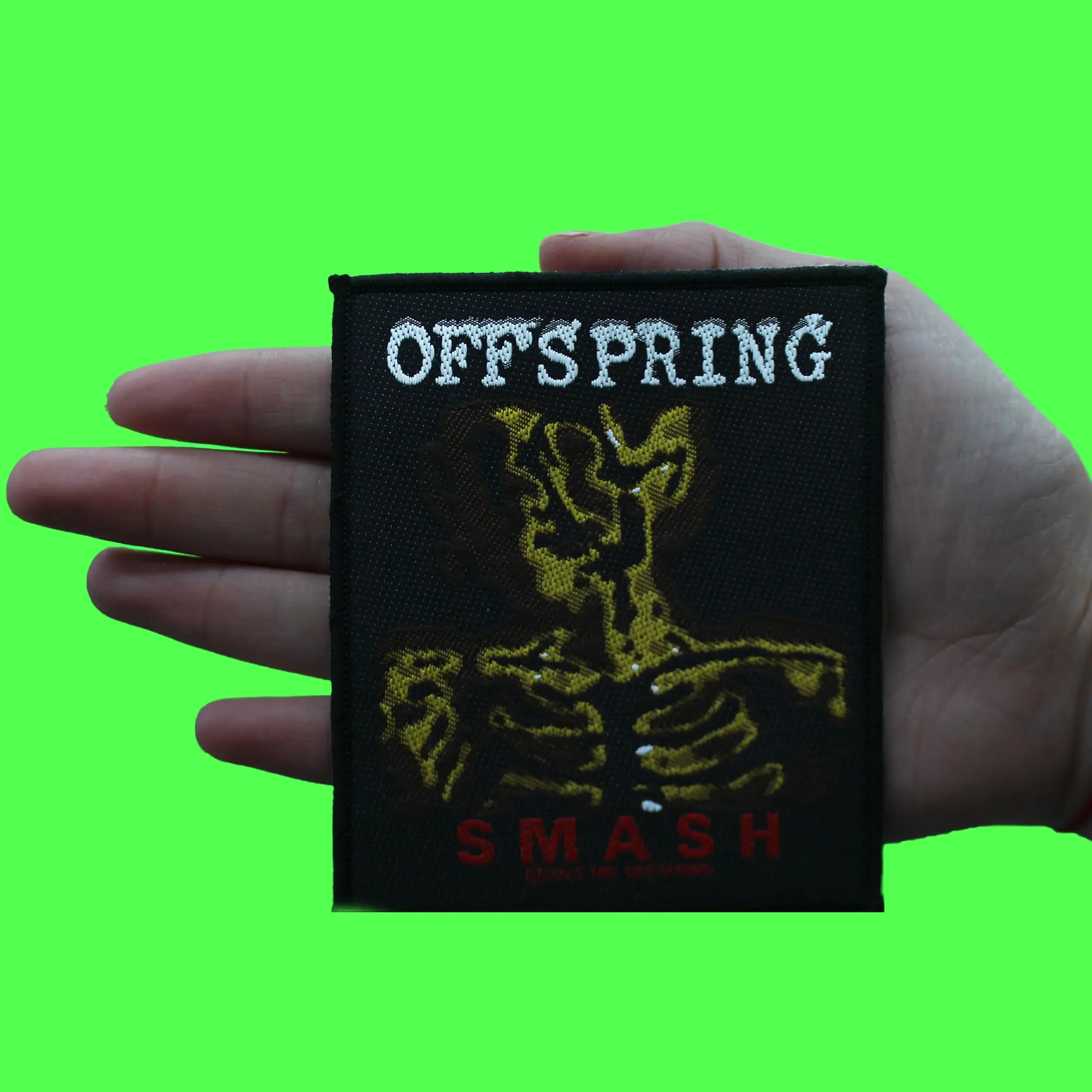 The Offspring Smash Rock Album Patch Classic Rock Band Woven Iron-On