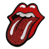 The Rolling Stones Patch Glitter Tongue Embroidered Applique Iron On