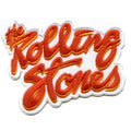 The Rolling Stones Patch Red/Orange Script Logo Embroidered Iron On