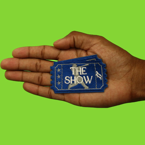 The Show Ticket Patch Los Angeles Baseball Embroidered Iron On