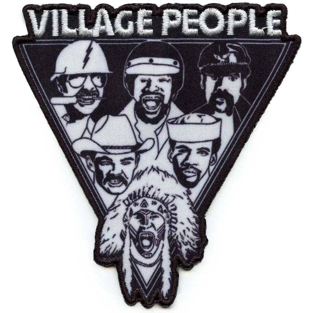 The Village People Patch Band Triangle Logo Sublimated Embroidered Iron On