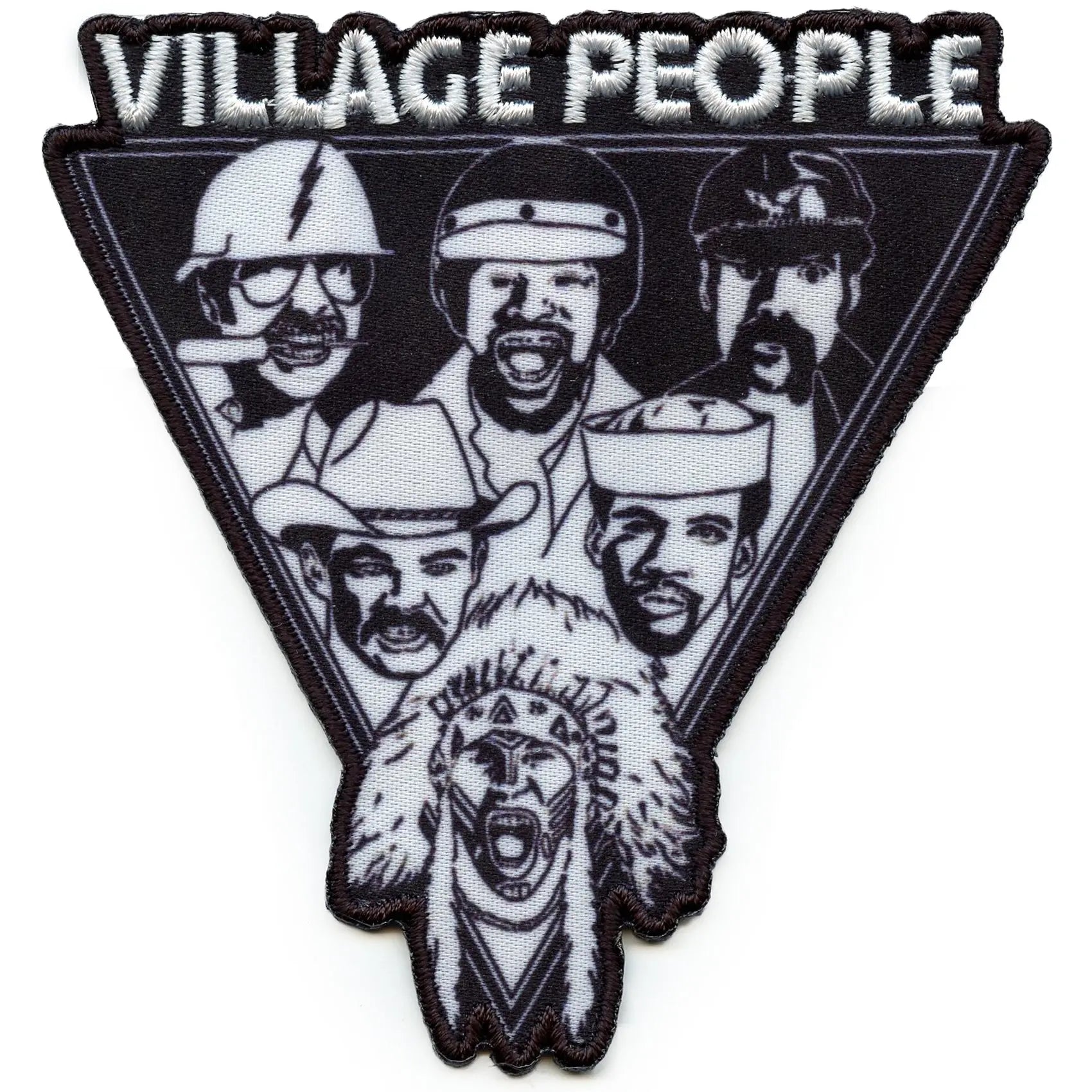 The Village People Patch Band Triangle Logo Sublimated Embroidered Iron On