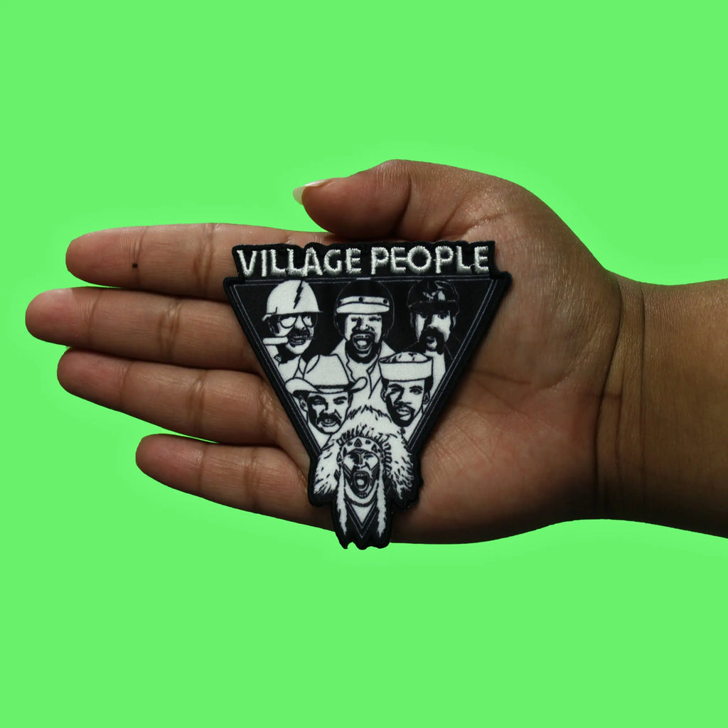 The Village People Patch Band Triangle Logo Sublimated Embroidered Iron On