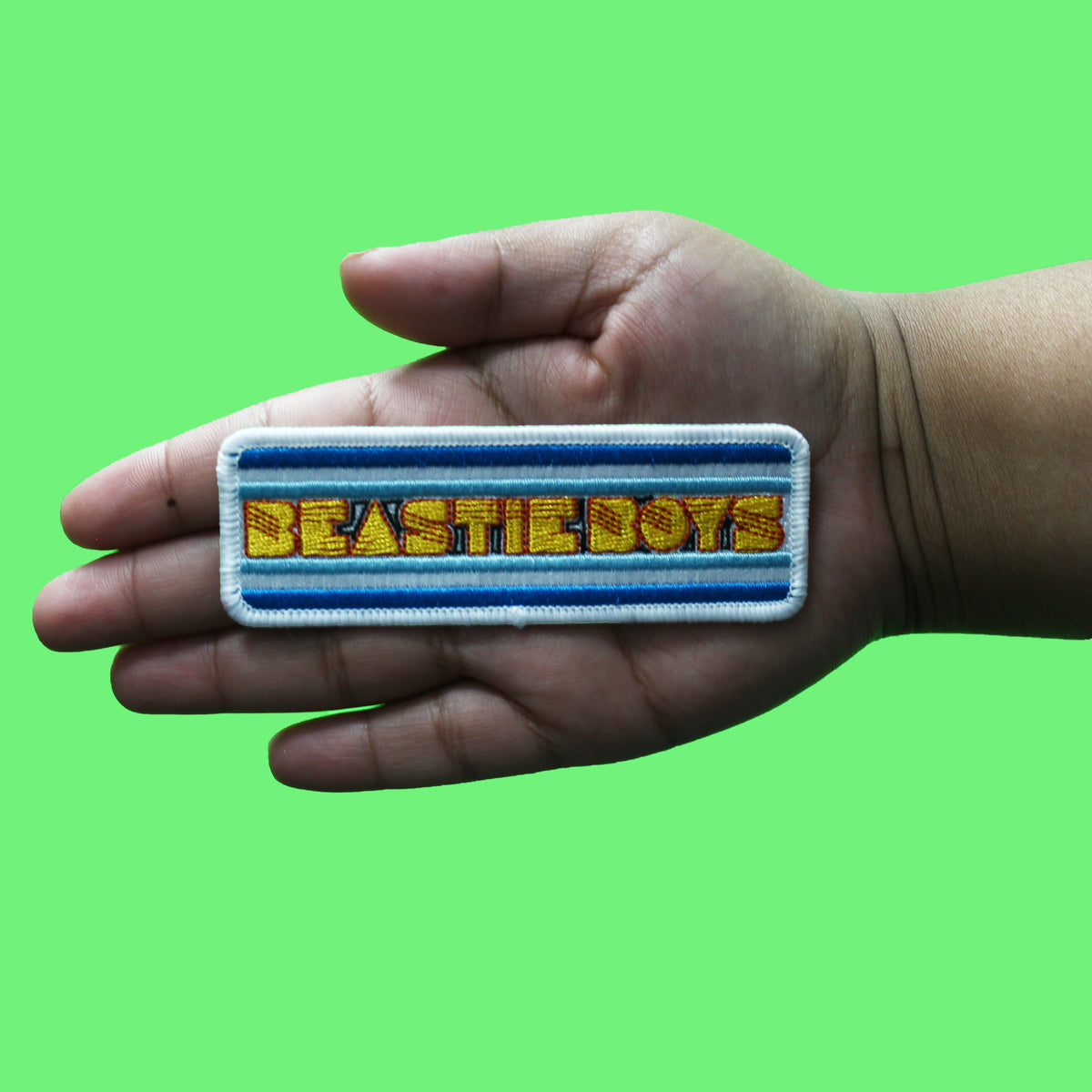 Beastie Boys Script Patch Long Retro Logo Embroidered Iron On