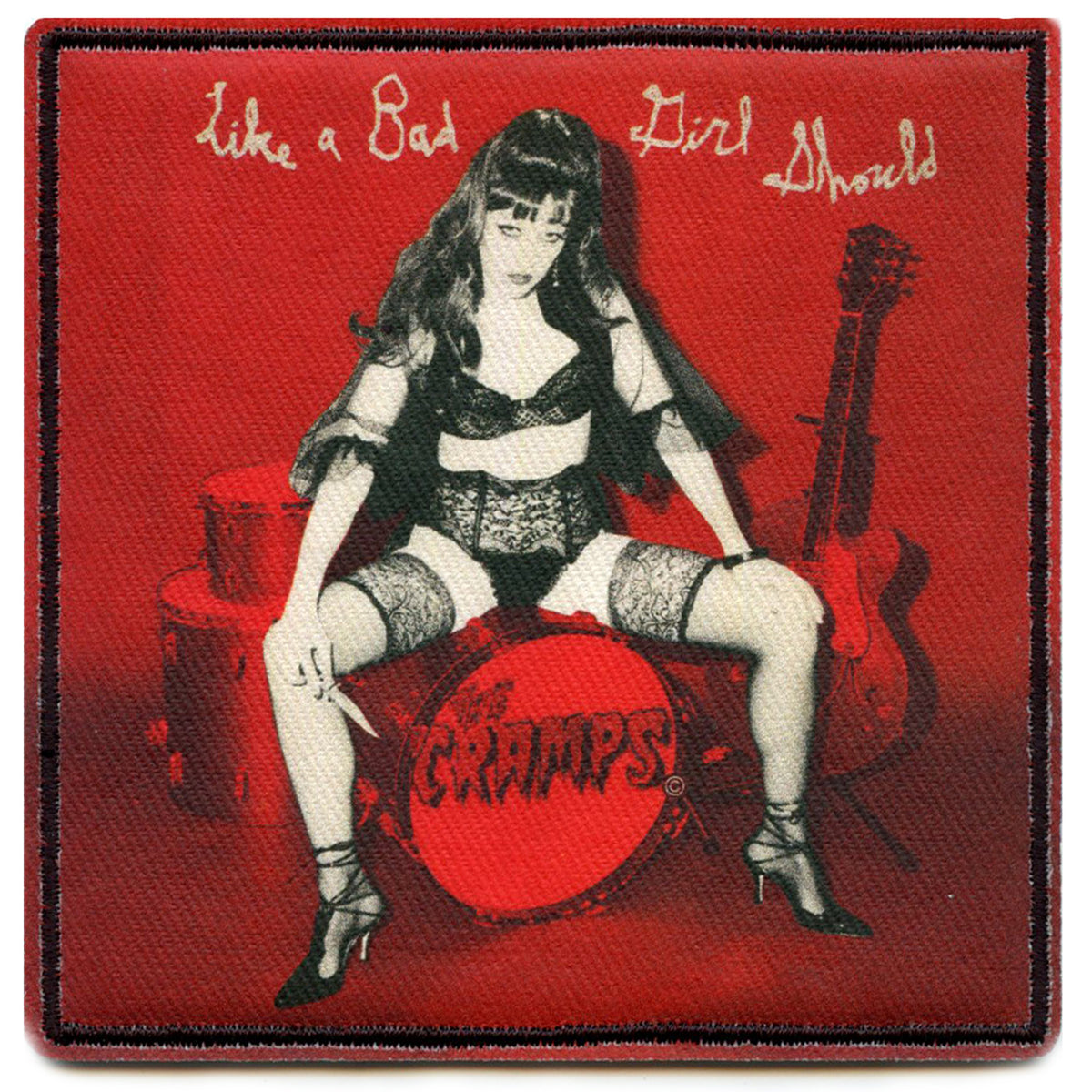 The Cramps Bad Girl Patch Punk Rock Band Sublimated Iron On