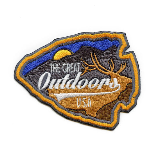 The Great Outdoors U.S.A Patch Country Adventures Embroidered Iron On