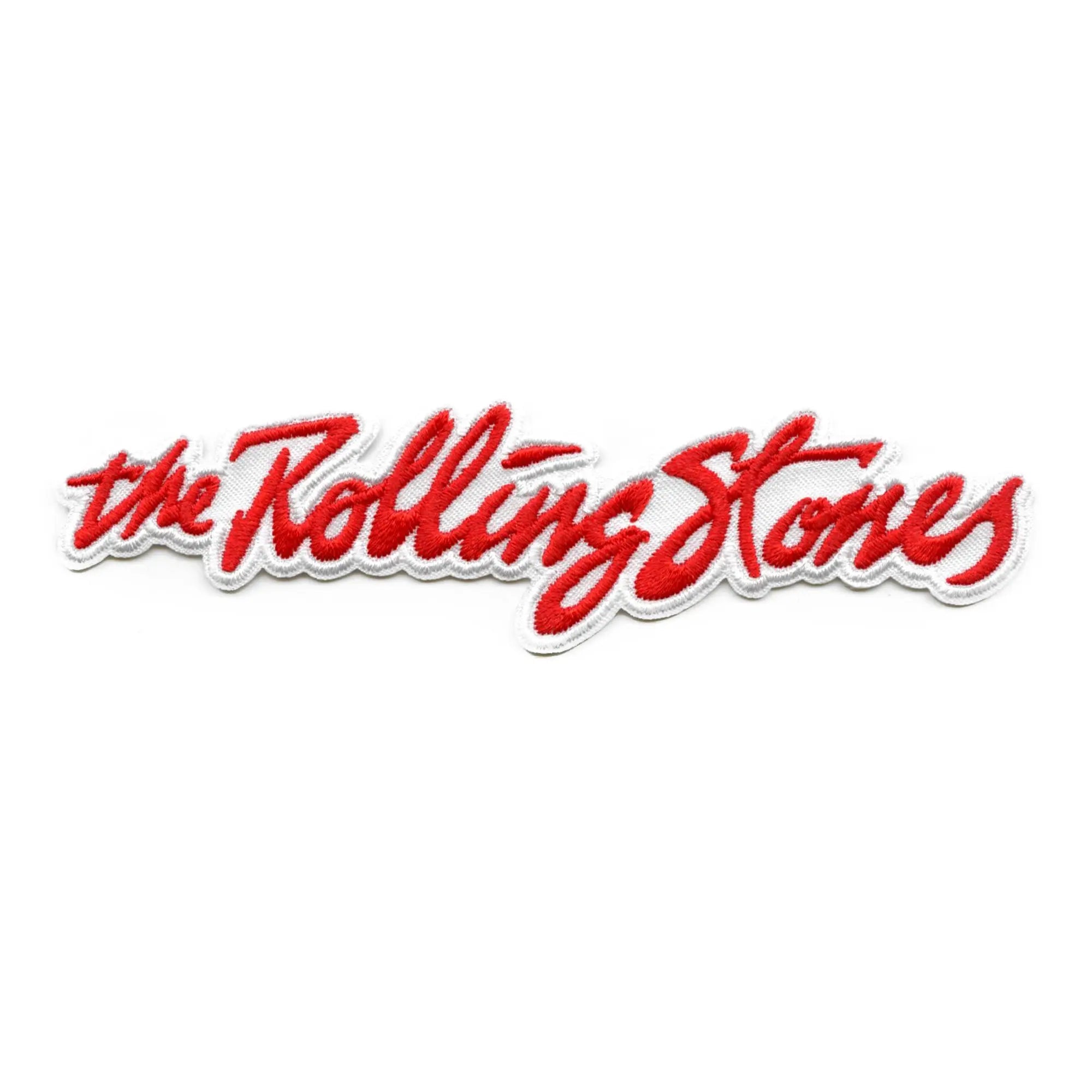 Rolling Stones 1975 Script Patch Classic Logo Embroidered Iron On ...