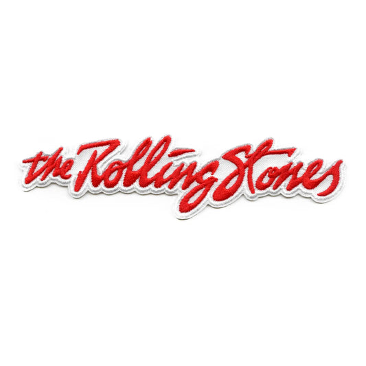Rolling Stones 1975 Script Patch Classic Logo Embroidered Iron On