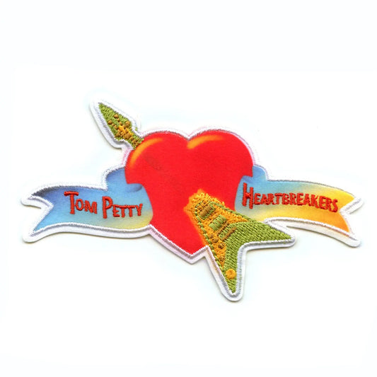 Tom Petty and The Heartbreakers Patch Classic Vibrant Logo Heart Embroidered Iron On