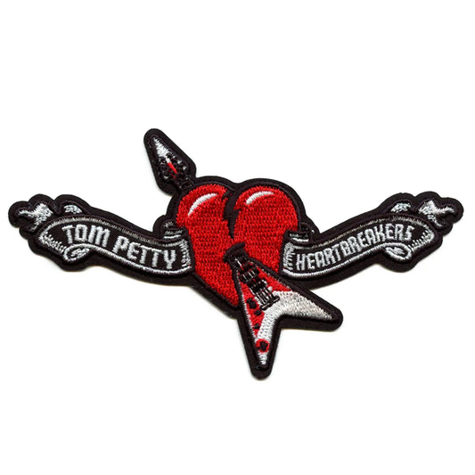 Tom Petty and The Heartbreakers Patch Modern Logo Heart Embroidered Iron On