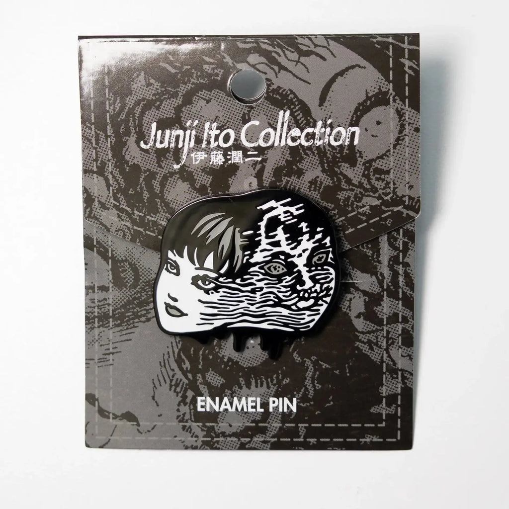 Tomie Junji Ito Split Face Gothic Horror Enamel Lapel Hat Pin