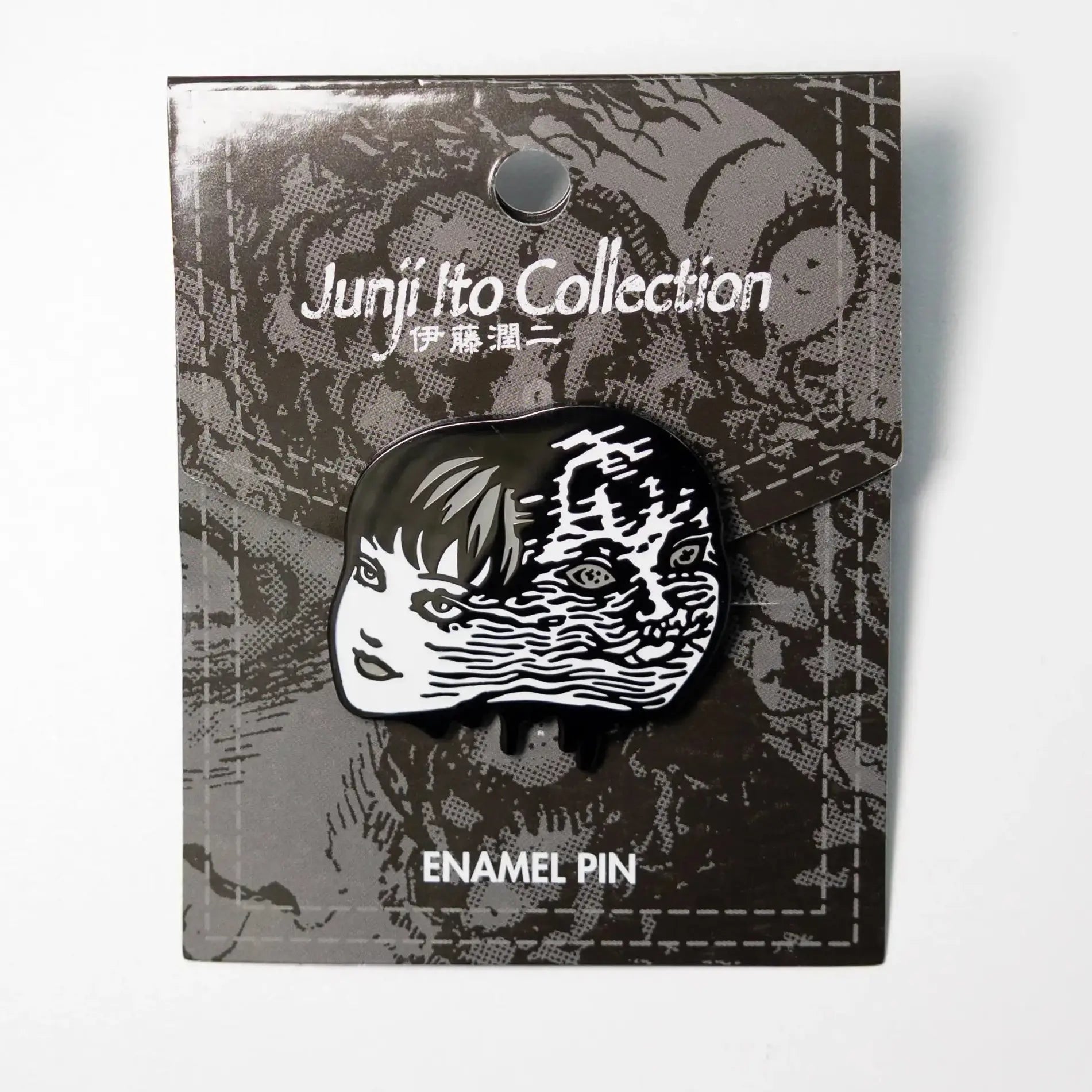 Tomie Junji Ito Split Face Gothic Horror Enamel Lapel Hat Pin